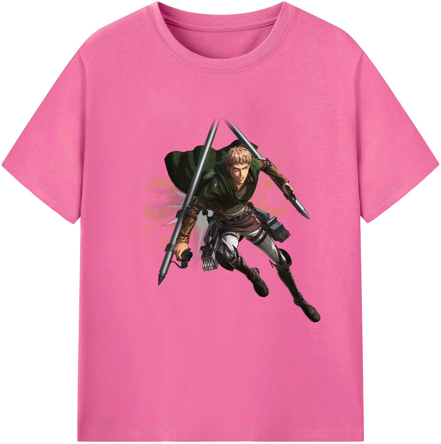 （画像用） 進撃の巨人 ジャン・キルシュタイン Attack on Titan Jean Kirstein レディースカジュアルプリントTシャツ（綿100％）
